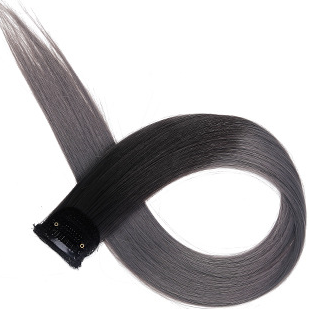Gradiente de cabello largo al por mayor Invisible Natural de una pieza pelucas de peluca de pelo liso
